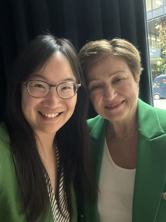 Kristalina Georgieva with the author Szu Ping Chan.